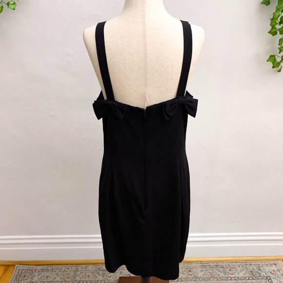 Vintage Ann Taylor Black Bow Dress Size 10 - Picture 4 of 8